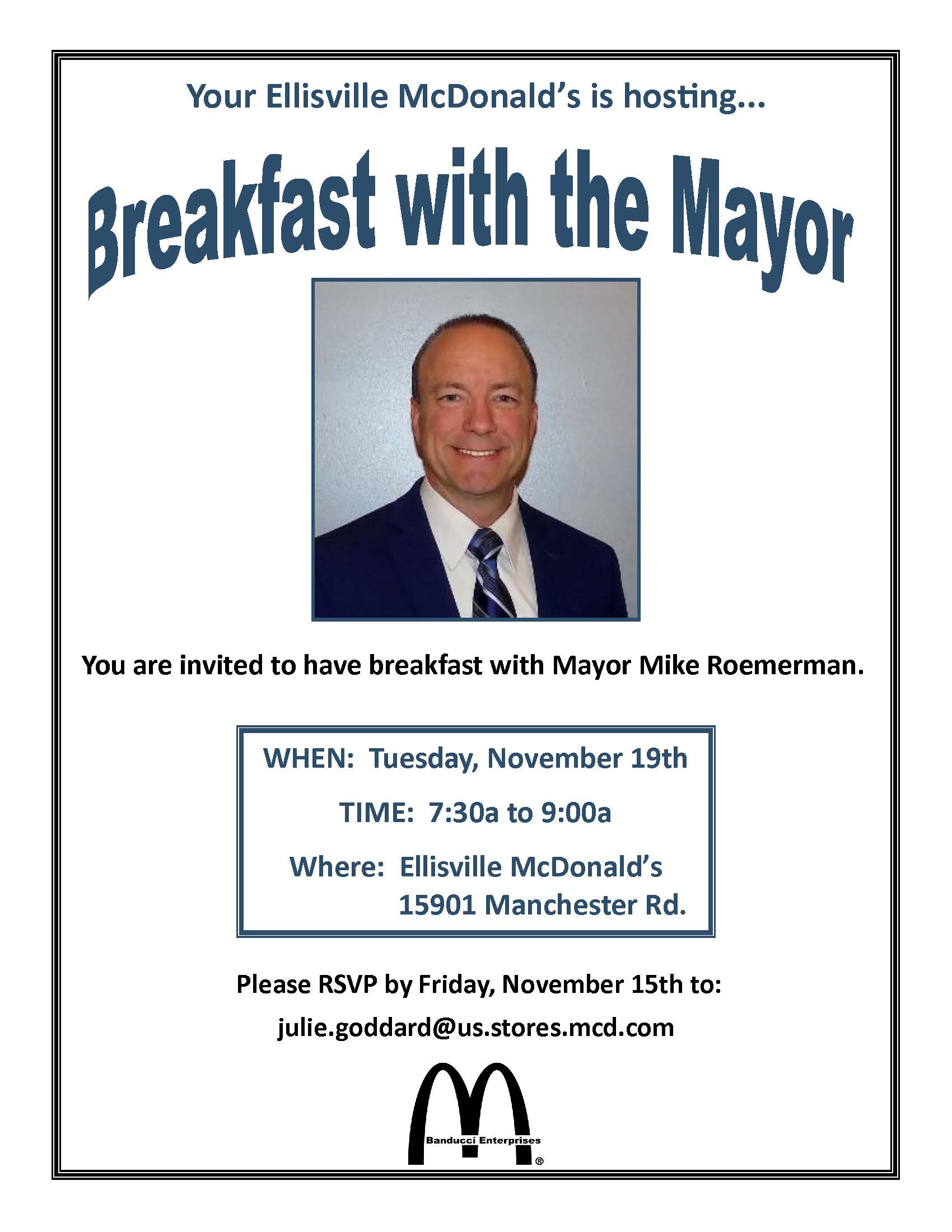 Breakfast with the Mayor Flyer