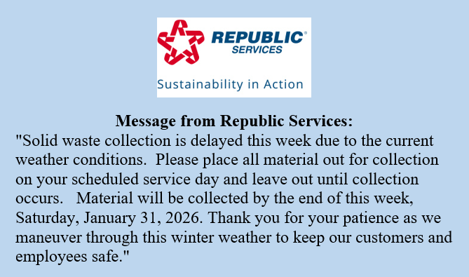 Message from Republic Services